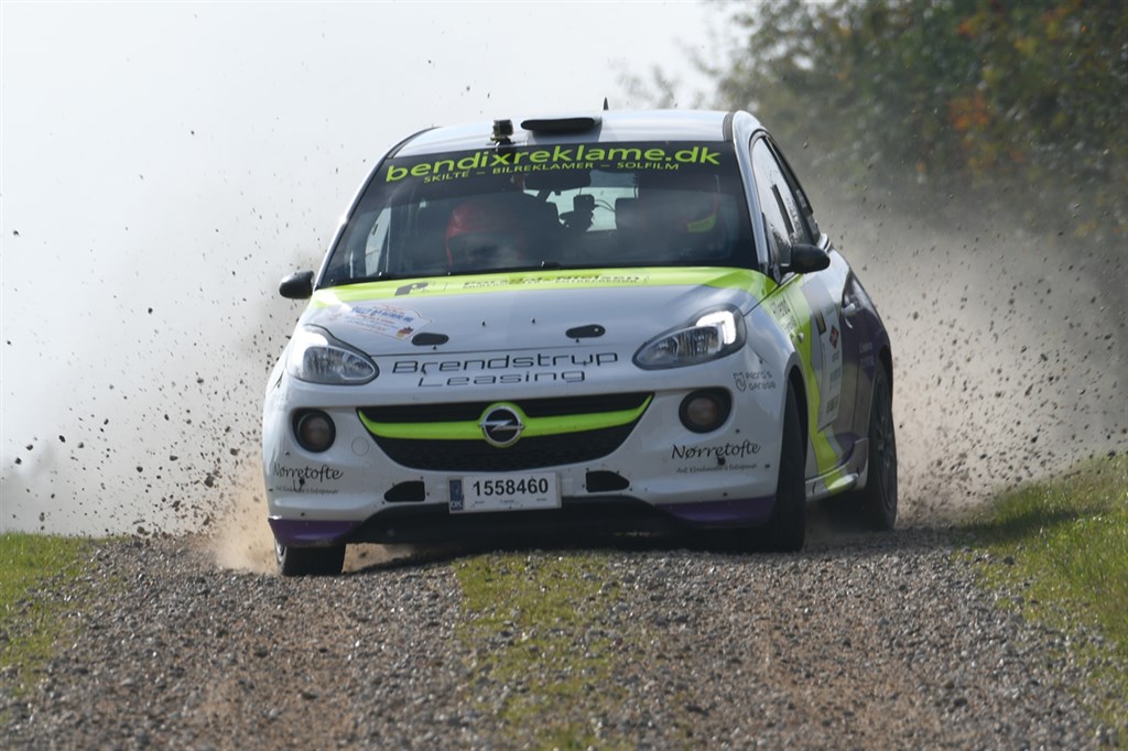 Rasmus Sørensen på vej til den afsluttende powerstage, hvor han satte tiden i RC4-klassen.
(Foto: specialpress@gmail.com)